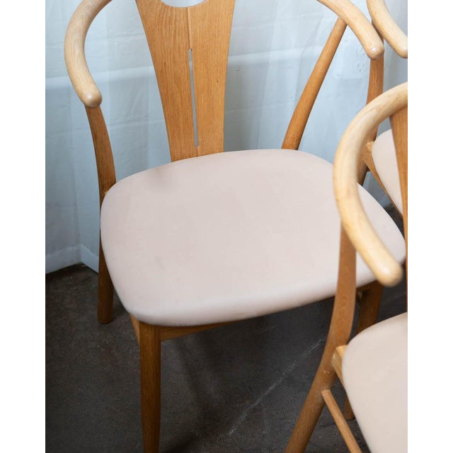 Wood 1970s Danish Modern Wegner Style Oak Wishbone Dining Chairs - Set of 6 For Sale - Image 7 of 18