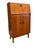 Mid-Century Modern 1950s Vintage Mid Century Modern Teak Wood Petite Flip Top Cocktail Table Bar Cabinet Uk Import For Sale - Image 3 of 11