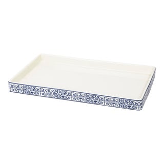 Orsay Bathroom Accessories Tray in Blue For Sale