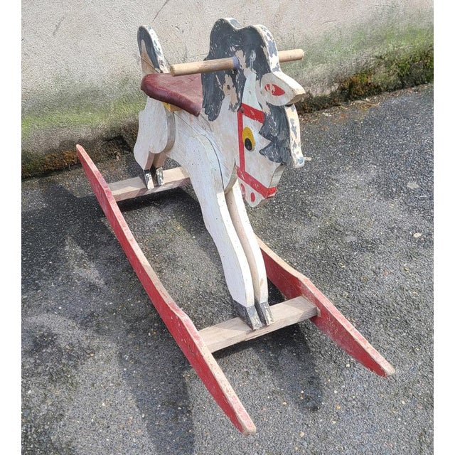 Vintage Rocking Horse, 1950s For Sale - Image 3 of 7