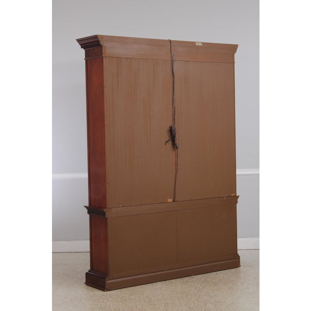 Baker Vintage Mahogany Bow Front China Cabinet For Sale - Image 15 of 16