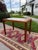Mid century side table Teak Dimensions 17H 24L 16W Brand Vejle Stole Denmark 1960