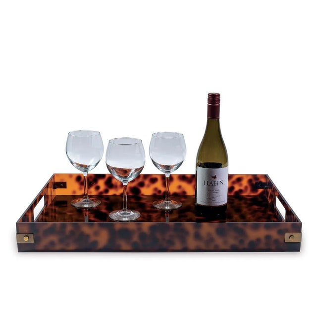 Contemporary Milan Tortoise Tray For Sale - Image 3 of 5
