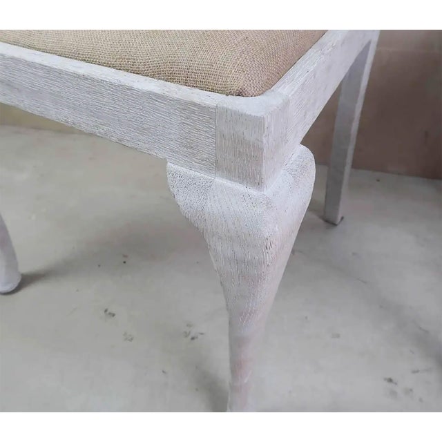 Antique English Chippendale Style Dining Chairs in Limed Oak, 1880, Set of 4 For Sale - Image 11 of 12