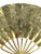 Vintage Carved Solid Brass Fan Wall Art For Sale - Image 11 of 13