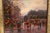 Wood Impressionist Style Painting, Street Scene. Emilio Payes For Sale - Image 7 of 18