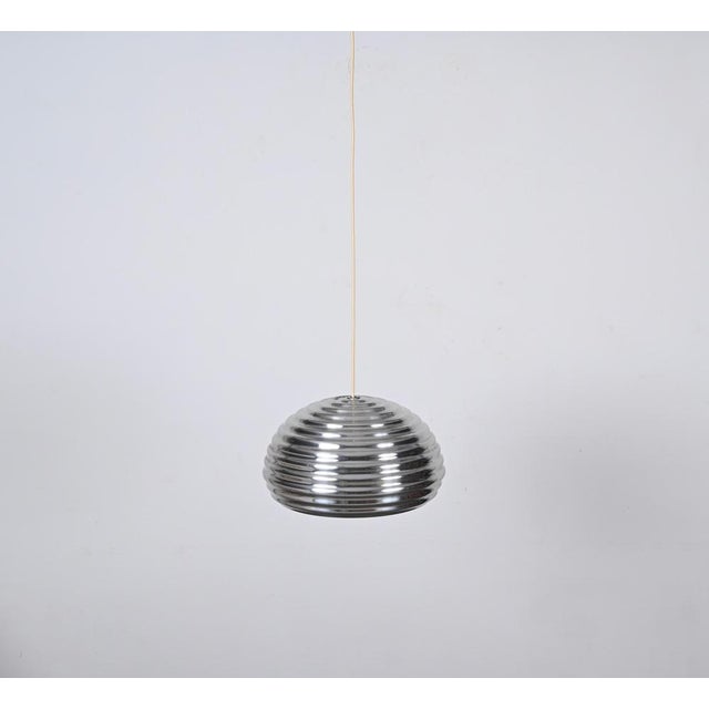 1960s Vintage Flower Splugen Brau Pendant attributed to Achille Castiglioni for Flos, Italy, 1961 For Sale - Image 5 of 15