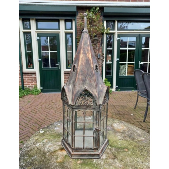 Vintage Cathedral Lantern, 1980s For Sale - Image 11 of 11