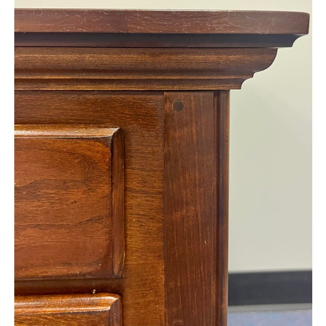 Wood Pennsylvania House Chippendale 2 Drawer Nightstands - A Pair For Sale - Image 7 of 9
