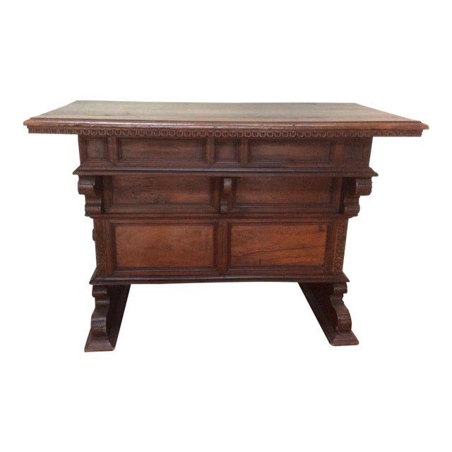 Antique Tuscan Walnut Table For Sale