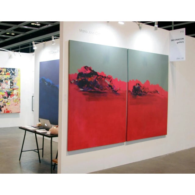 Maria jose concha is influenced by the colourfield masters, nature and her region of patagonia in chile. Contemplo i & ii...