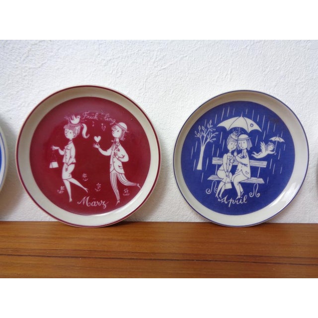 Porcelain Coasters by Raymond Peynet for Rosenthal Studio Line, 1960s, Set of 12 For Sale - Image 11 of 18