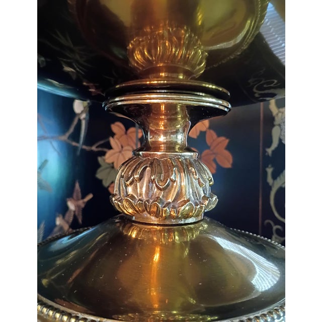 1960s Ornate Hollywood Regency Neoclassical Greek Roman Columns Brass Torchiere Floor Lamp For Sale In Orlando - Image 6 of 14