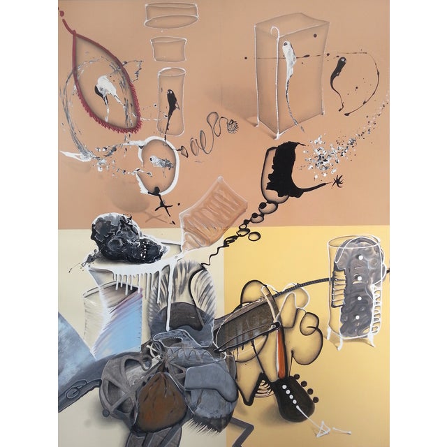 Stefano Mazzolini, AC18, 2017, Acrylic on Paper For Sale