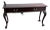 Queen Anne Mahogany Console / Sofa Table – 2 Drawers, Ball & Claw Feet For Sale