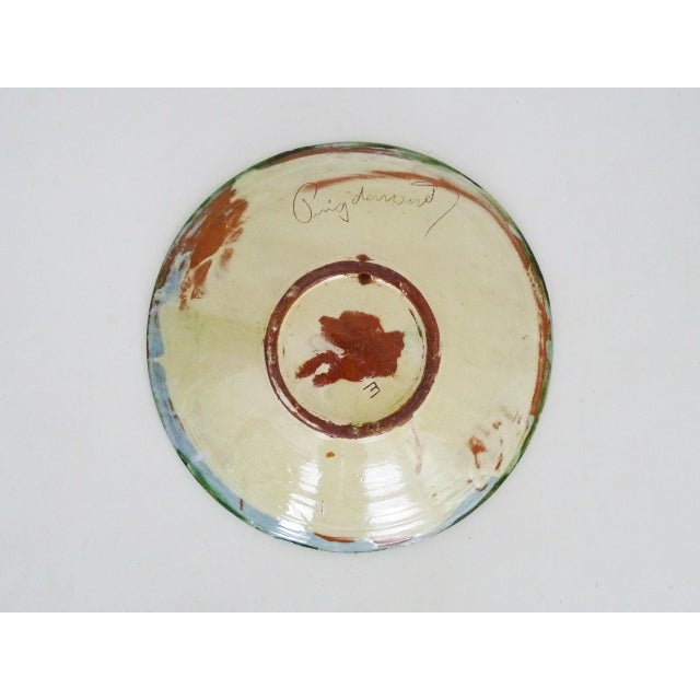 Decorative Ceramic Wall Plate with Fish Design by Puigdemont, 1970s For Sale - Image 10 of 11