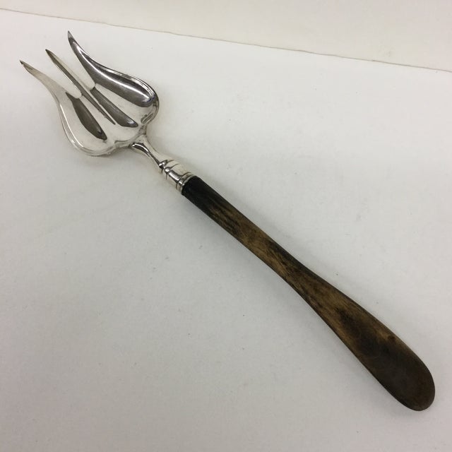 Silver Plate Antique Serving Fork Chairish