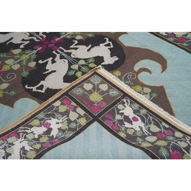 Blue Sumak Rug 6' X 9' For Sale - Image 8 of 10