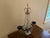 Early 20th Century Gustavian Crystal Girandole With Cobalt Glass and Marble For Sale In South Bend - Image 6 of 13