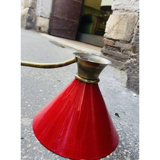 Vintage Italian Wall Light in Brass and Aluminum, 1960s For Sale - Image 5 of 7
