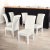 6 White Upholstered High Back Parsons Dining Chairs For Sale - Image 10 of 17