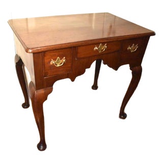 18th Century English Walnut Queen Anne Lowboy For Sale