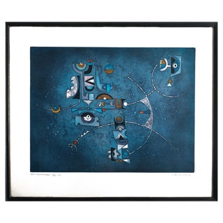 Diana Hansen, Wise Constellation, Lithograph, 1970s For Sale