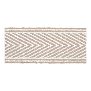 Sample - Schumacher Nicholson Tape in Linen For Sale