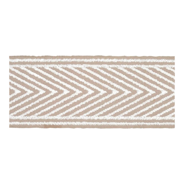 Sample - Schumacher Nicholson Tape in Linen For Sale