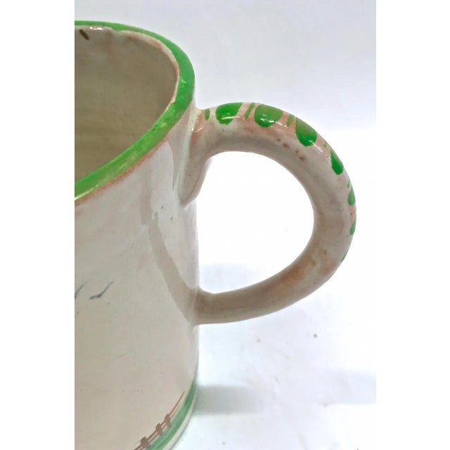 Ceramic Italian Peasant Style Man/Maiden Pitcher For Sale - Image 7 of 8