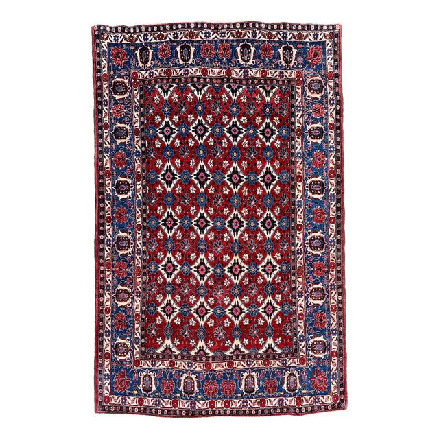 Antique Veramin Rug in Wool, 1920s For Sale