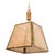 Mid-Century Italian Pendant in Gilt Metal, Straw and Giass, 1970s For Sale - Image 16 of 16