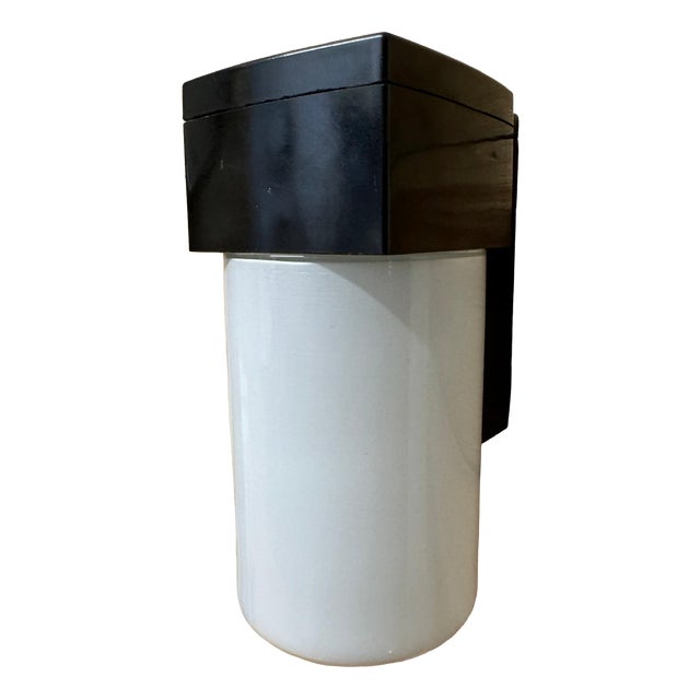 Czech Bakelite and Opaline Bathroom Wall Light, 1970s For Sale