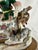 Mid 20th Century Figural Accent Lamp Lady and Hunting Dogs Porcelain With Custom Shade For Sale - Image 9 of 12