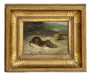 Philibert Léon Couturier, The Rat and the Oyster from the Fables of La Fontaine, Oil Painting