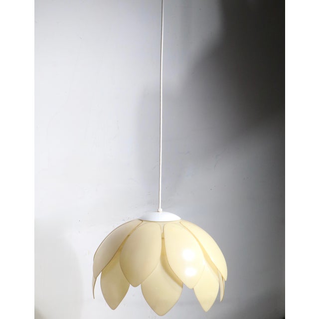 Mid 20th Century Mod Plastic Flower Form Hanging Chandelier For Sale - Image 18 of 18