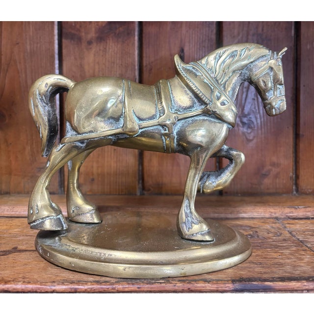 Vintage English Brass Horse For Sale In Naples, FL - Image 6 of 6
