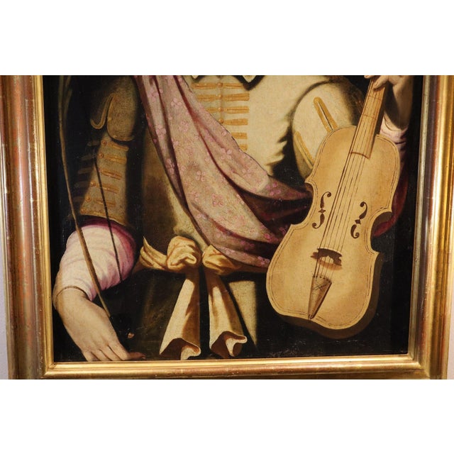 Workshop of Simone de Magistris, Saint Genesius de Magistris, 1600, Oil on Canvas For Sale - Image 9 of 16