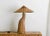 Mid-Century Modern Pencil Reed Rattan Scupltural Shroom Shaped Table Lamp For Sale - Image 6 of 7