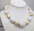 Givenchy Vintage 1980s Signed Givenchy Goldtone White Beaded Faux-Pearl Necklace For Sale - Image 4 of 9