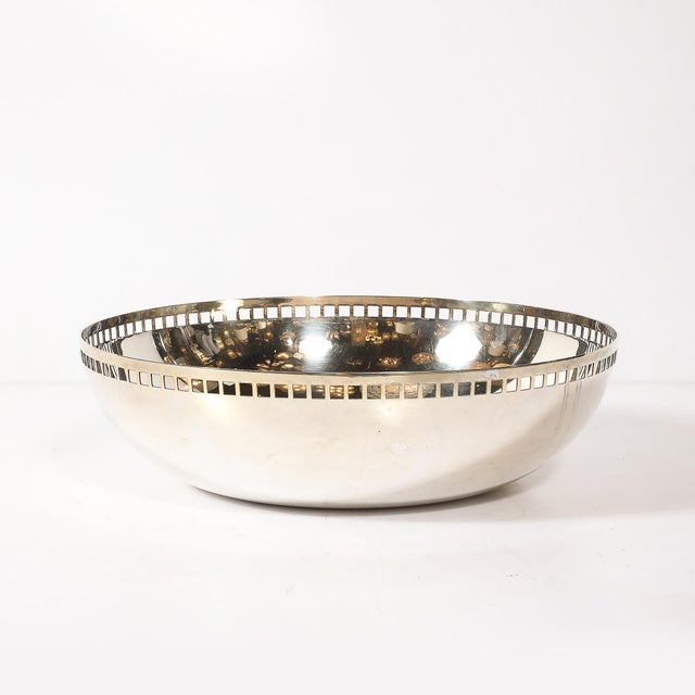Modern Richard Meier Silver-Plate Architectural Skyscraper Bowl for Swid Powell For Sale In New York - Image 6 of 12