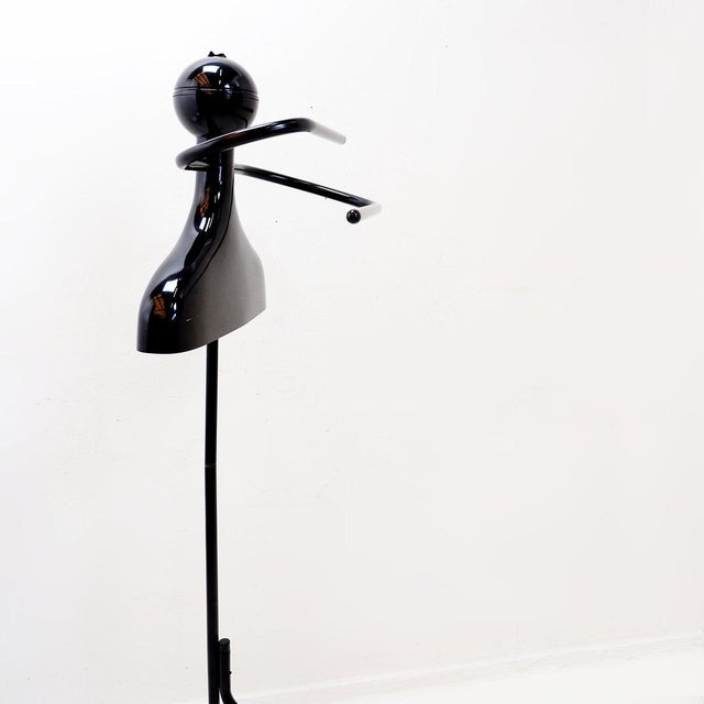 Black Servomuto Valet Stand by Anna Castelli Ferrieri for Kartell, 1980s For Sale - Image 8 of 17