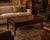 Mid 20th Century Vintage Grand Tour Oxblood World Map Coffee Table With Antiqued Gold Gilding For Sale - Image 5 of 5