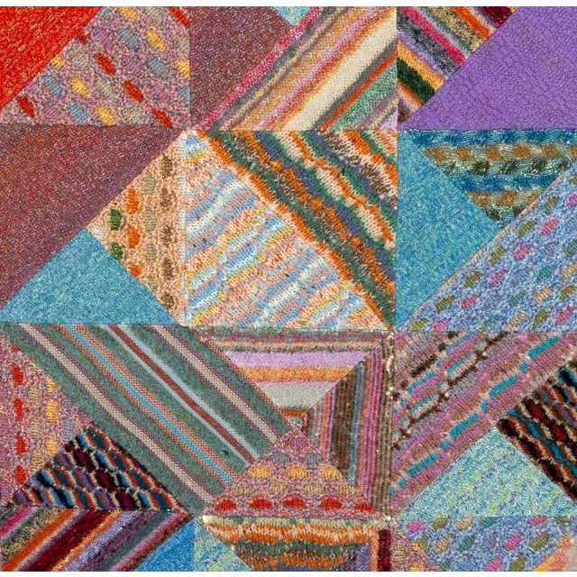 Missoni Missoni X Saporiti Quilted Tapestry Mounted Screen For Sale - Image 4 of 11