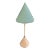 Late 20th Century Memphis Milano Style Lamp, Original Cardboard Conical Shade For Sale