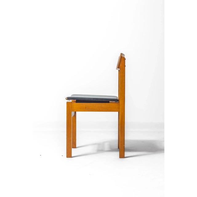 Abstracta Dining Chairs in Beech by Jos de Mey for Van den Berghe-Pauvers, Belgium, 1960s, Set of 6 For Sale - Image 12 of 14