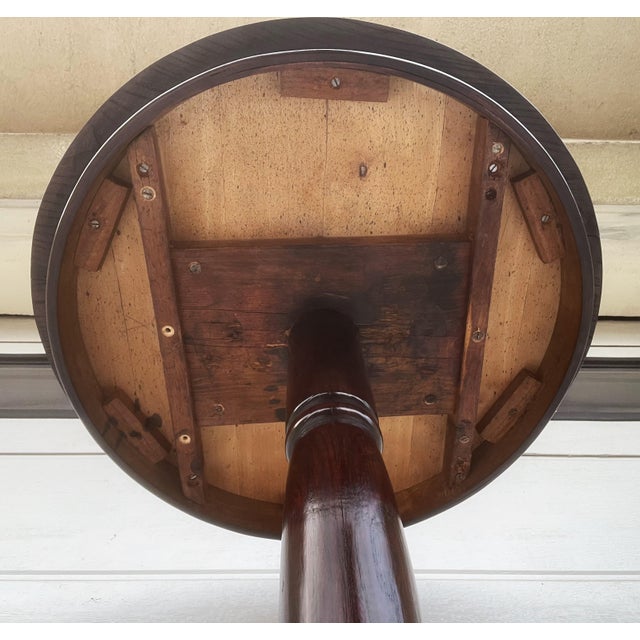 Round Ash Side Table, 1920s For Sale - Image 17 of 18