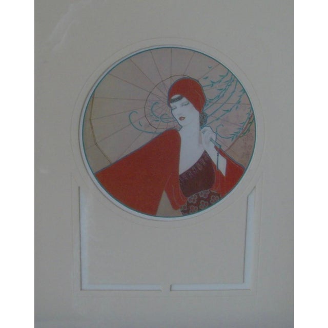 Art Deco Framed Wall Hanging Decor - Set of 2 For Sale - Image 4 of 13