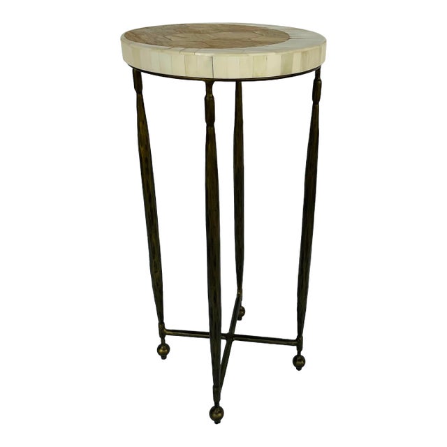 Hooker Furniture Organic Modern Bone Inlay Commerce and Market Martini Table For Sale