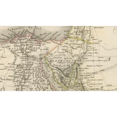 Mid 19th Century Antique Map of Nile River and Abyssinia by Lapie, 1837 For Sale - Image 5 of 11